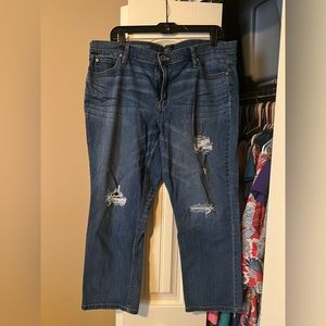 Women’s plus size denim capri